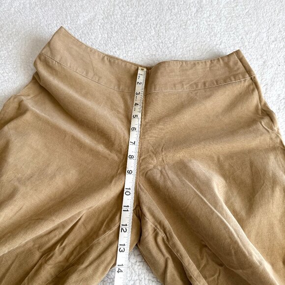 Vintage Tan Corduroy Cropped Flare Pants - Picture 9 of 11